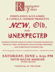 Renaissance Voices @ Fifth Maine Museum